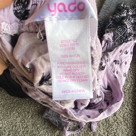 cropped light weight flowy pants - Picture 3 of 3